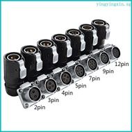 YIN LP20 Waterproof Back Nut Connector 2 5 7 9 pin Power Cable Connector