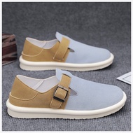 COD - Men's Hook Ring Lazy Shoes with Soft Sole, Half Slipper Design (Size 47)