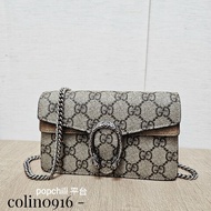 [ 超級甜價出🧧] Gucci老花銀釦Mini酒神斜背包