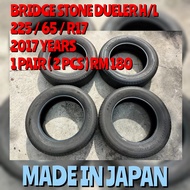 🇯🇵🇯🇵 Bridge Stone Dueler H/L 225/65/R17 2017 Years Tyre ( Tubeless Radial ) About 85% Tread ( Made In Japan )