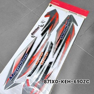 STRIPING STIKER HONDA MEGAPRO LAMA HIU JAMIN ORIGINAL AHM ALL WARNA