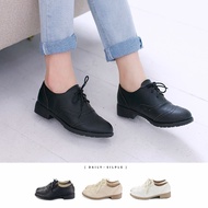 Fufa Shoes Brand FE77 Oxford Versatile Texture Low Heels