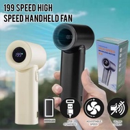 199 Speed High Speed Handheld Fan | Mini Portable Fan | Rechargeable Mini Fan with LED Display