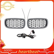 [Hot-Sale] Front Grille LED Light  Kidney Grill Meteor New for     F15 F16 X5 X6 2014-2017 Car Bumpe