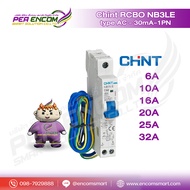 Chint เบรกเกอร์กันดูด 208027 model NB3LEU 1P+N 230VAC 32A 6KA 30MAC32