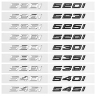 READY STOCK BMW 5 Series Metal Car Rear Sticker Letter 520i 523i 525i 528i 530i 535i 540i Auto Trunk
