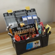 Set Alat Kerja Kayu Lengkap Pahat Kayu Penyusun Kayu Gergaji Tangan Kraf Kayu Kotak Alat DIY Tukang 