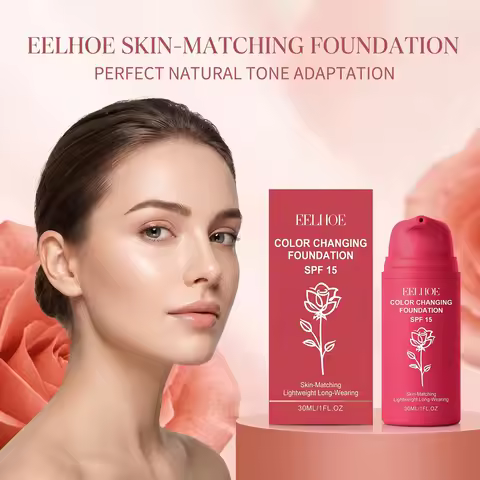 Eelhoe Natural Color Changing Foundation Waterproof Brightening Deep Hydration Moisturizes Long Last