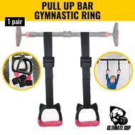 UltimateSup Pull Up Bar Gymnastic Rings With Adjustable Strap , Fitness Equipment, Thick Woven Nylon