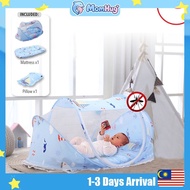Baby Folding Mosquito Net 3 in 1 Infant Cushion Mattress Baby Bed Nets (Kelambu Baby + Tilam Baby + 