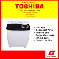 TOSHIBA Semi Auto Washer (7.5kg) VH-H85MM/VHH85MM