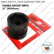 MATA CVT Socket Wrench Bit 39 X 41 GRIP - ON Clutch nut Double Socket Drive 39x41 GRIP ON | Double D