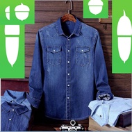 baju kemeja jaket lelaki denim jeans men shirt jacket original ss4377pp