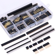 Glarks 112pcs 2.54mm Male & Female Pin Header Kit Assortment 100 x Stackable Shield Strip and 12 x B