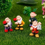 [TSST] Fairy Garden Miniatures Gnome Dwarf Mini Gnome Figurines Garden Decoration TAN