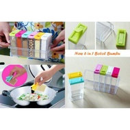 Bottle RACK SPICE RACK 6 IN 1 SPICE RACK JAR Seasoning Bottle ok