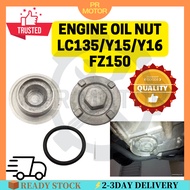 ENGINE OIL NUT WITH O RING PENUTOP MINYAK HITAM YAMAHA LC135 Y15 V1 V2 FZ150 OLD