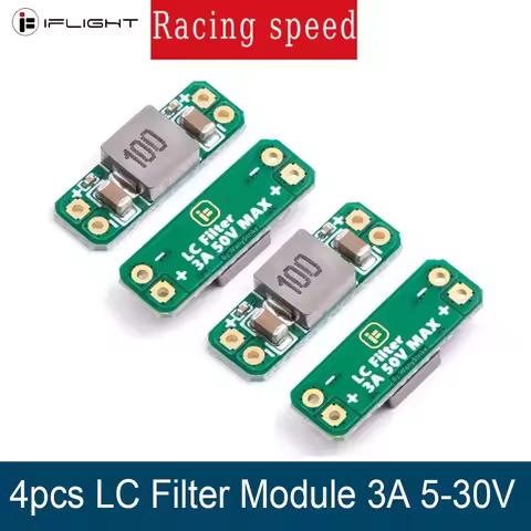 4pcs LC Filter Module 3A 5-30V Built-in Reverse Polarity Protection Reduce the effect of radiated in