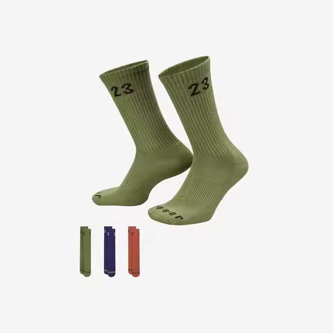 Nike Genuine Jordan Unisex Knit Sport Socks 3-Pack DA5718-912