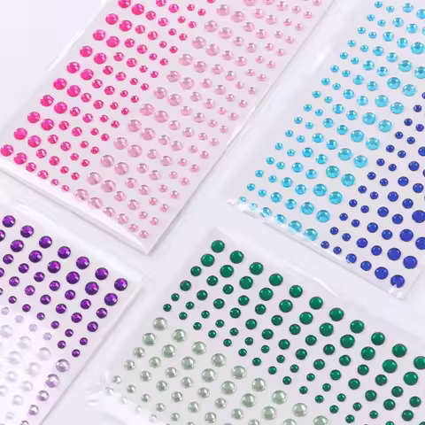 1Sheet Rhinestone Stickers Self Adhesive Gem Rhinestone Embellishment Stickers for DIY Crafts Festiv