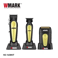 WMARK Hair Clipper 3-Piece Set Oil Head Electric Push Clipper Shaver Hair Salon