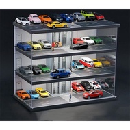 1/64 Scale 4-Layer Mini Parking Lot Model Diorama with Parking Scene Display Case (B)  
1/64 Scale 4