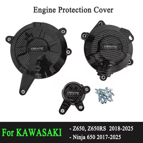 Motorcycles Engine cover Protection case For KAWASAKI Z650, Z650RS & Ninja 650 2017-2025 GB Racing M