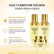BIOAQUA 24K Gold Facial Kit paket skincare - 24K Facial Set