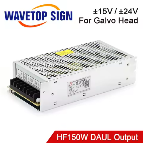 WaveTopSign HF150W-D-L +15V5A -15V5A HF150W-D-Q +24V4A -24V4A Switch Power Supply for Laser Galvo He