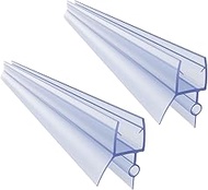 2-Pack Frameless Shower Door Bottom Seal for 4-6mm Glass Length 70cm/28inch Glass Door Sweep to Stop