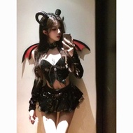 Dark Series Halloween Devil Horn Big Goat Horn Headwear Headband Succubus cos Horn Hair Accessories 