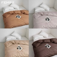 Neutral Plain Cotton Duvet Cover only (NO comforter / filler)
