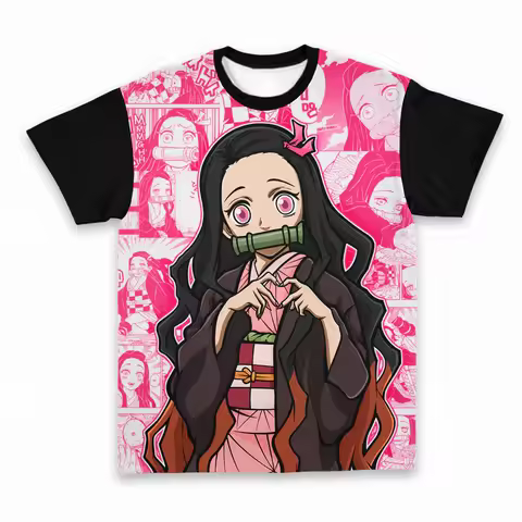 Latest Men's and Women's Kids' Anime Convention Hit Demon Slayer Character Series T-shirts To Build 