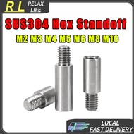 ✨RL✨ SUS304 Standoff Pillar Spacer Bolt Screw M2M3M4M5M6M8M10 Hex Male Female Board Rack Stud Hexago