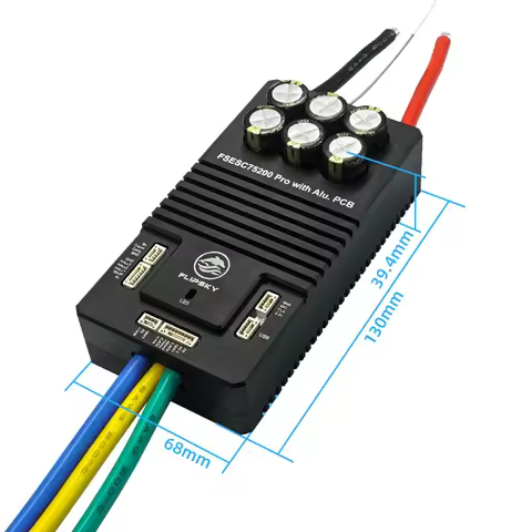 Brushless ESC Flipsky 75200 Pro 84V High Current With Aluminum PCB Based on VESC For Fighting Robot 