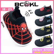 【 BCKL 】Baby's Super Hero Bibi Sound Toddler Shoes | Kids Spider Sandals Casual Boys Slippers | Kasu