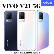 มือถือ vivo V21 5G - วีโว่ RAM 8GB, ROM 128GB แบตเตอรี่ 4,000 mAh  รองรับชาร์จไว 33W เครื่องใหม่เคลียร์สต๊อก