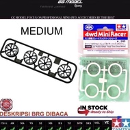 TAMIYA 15509 95412 HARD WHITE & CARBON WHEEL SET Y SPOKE