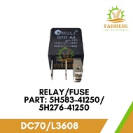 Relay / Fuse Kubota Harvester DC70 Kubota Tractor L3608 Part : 5H583-41250