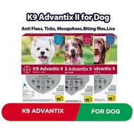 【K9 Advantix II】 Anti Flea, Tick and MosquitoesTreatment Prevention for Medium Large Dogs 1Dose/3Dos