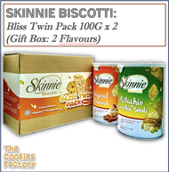 SKINNIE Biscotti: Bliss Twin Pack (100G/Can x 2 Flavours)