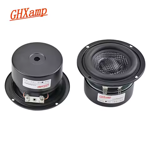 2PCS GHXAMP Fiberglass Braided 3 Inch Woofer Subwoofer Hifi Speaker Unit Powerful Low Frequency 4OHM