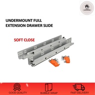 UNDERMOUNT EXTENSION DRAWER SLIDE WITH SOFT CLOSE RAIL LACI UNDER MOUNT EXTENSION SLIDE SOFT CLOSING