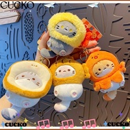 CUCKO Snapper Head Keychain, Cocoa Cat Japanese Style Snapper Keychain, Exquisite Plush Schoolbag Pe