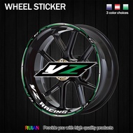YZ Model Motorcycle Wheel Stickers YAMAHA YZ250F YZ450F Series Motorcycle Front 21 Inch Rear 19 Inch