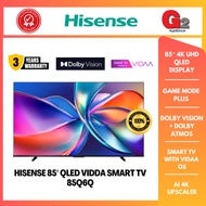 HISENSE 85" QLED VIDDA SMART TV 85Q6Q