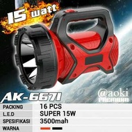 Senter Aoki Jumbo Premium AK-6671 15 Watt/Senter Aoki Ak-6692/Senter Aoki 6611 Pro Super Terang