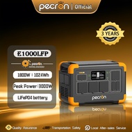 PECRON E1000LFP Portable Power Station 1024Wh 1800W(Peak 3000W) Lifepo4 Solar Generator For camping 