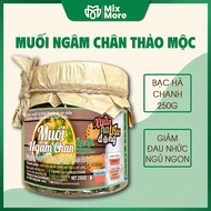Da Lat 1893 mint, lemon, herbal foot bath salt is cool, deodorant, soft heels.