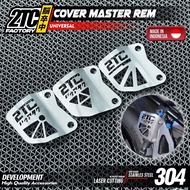 STAINLESS REAR BRAKE MASTER COVER BY 2TC FACTORY